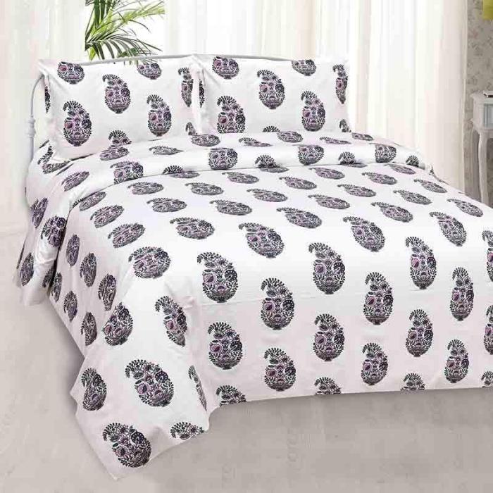 Pure Paisleys Bedsheet  |   Floral Bedsheets Bedsheets Floral Bedsheets