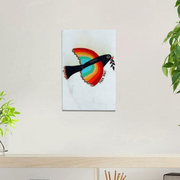 Rainbow Bird Wall Accent  |   Wall Accents Wall Accents Multicolor