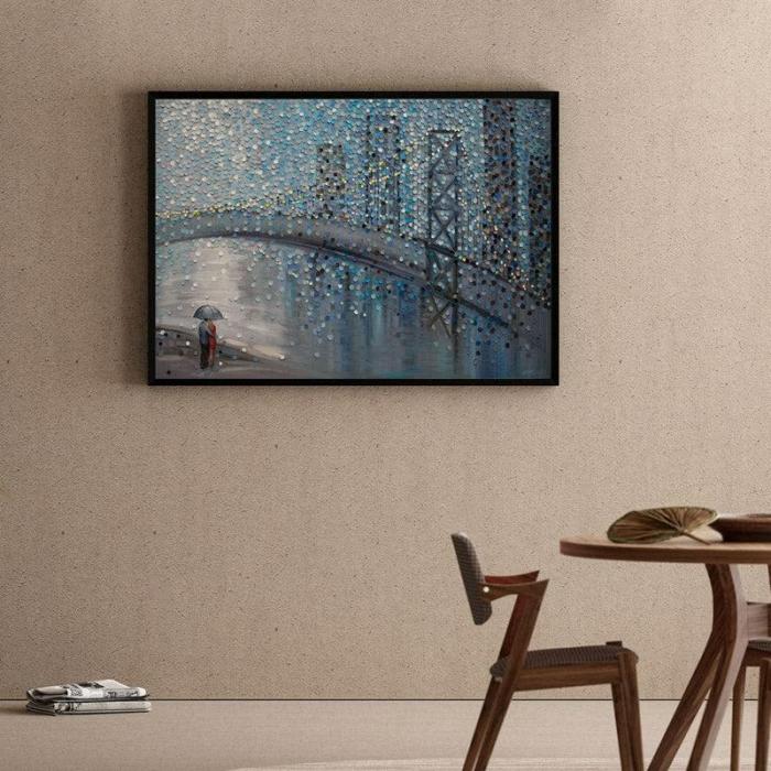 Rainy Date Wall Painting  |   Wall Art & Paintings Wall Art & Paintings Blue