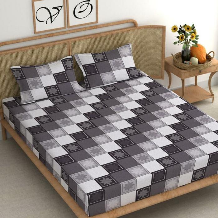 Raiva Printed Bedsheet  |   Geometric Bedsheets Bedsheets Geometric Bedsheets