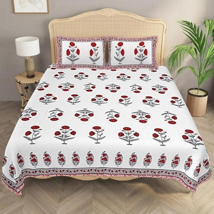 Regal Resplendence Bedsheet  |   Floral Bedsheets Bedsheets Floral Bedsheets