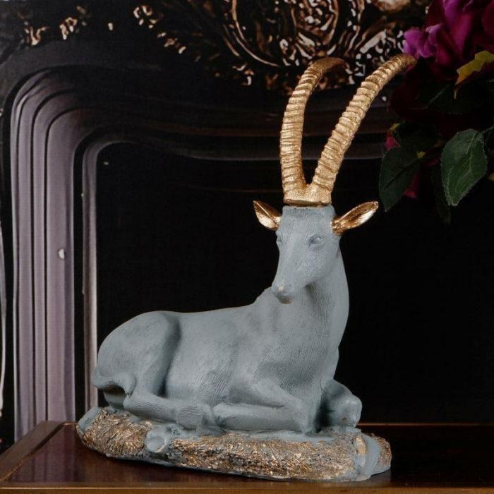 Rego Stag Showpiece  |   Showpieces Showpieces Grey, Gold