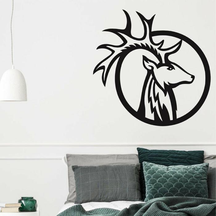 Reindeer Symbol Wall Art  |   Wall Accents Wall Accents Black