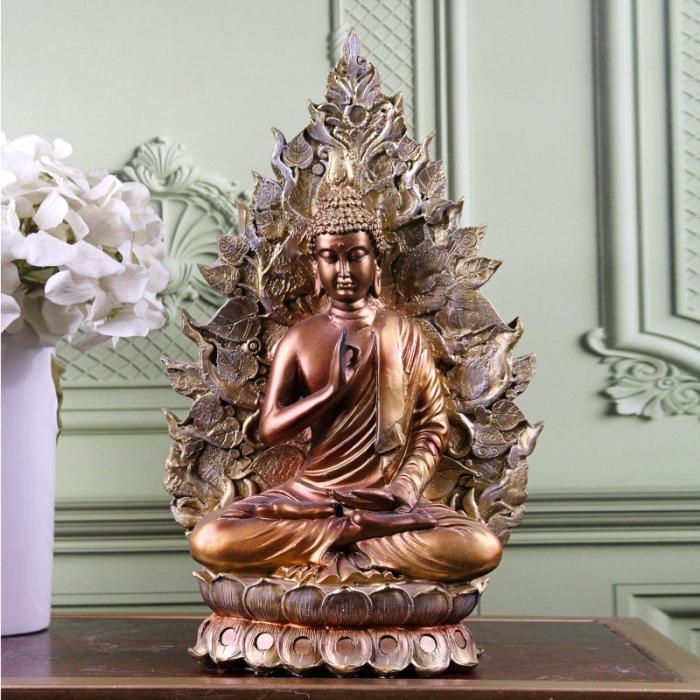 Revered Buddha Showpiece  |   Showpieces Showpieces Gold