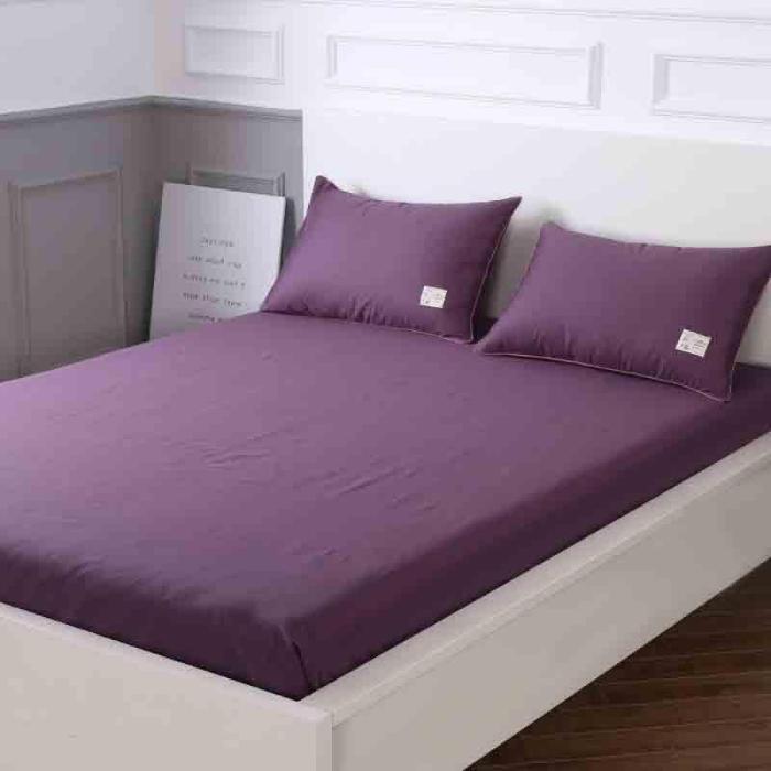 Royal In Mauve Bedsheet  |   Solid Bedsheets Bedsheets Purple