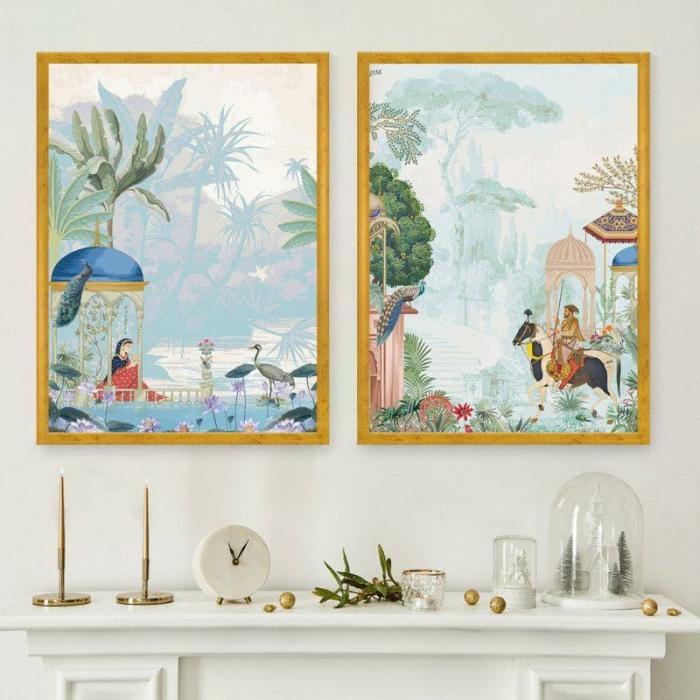 Royal Lure Wall Art – Set Of Two  |   Wall Art & Paintings Wall Art & Paintings Multicolor