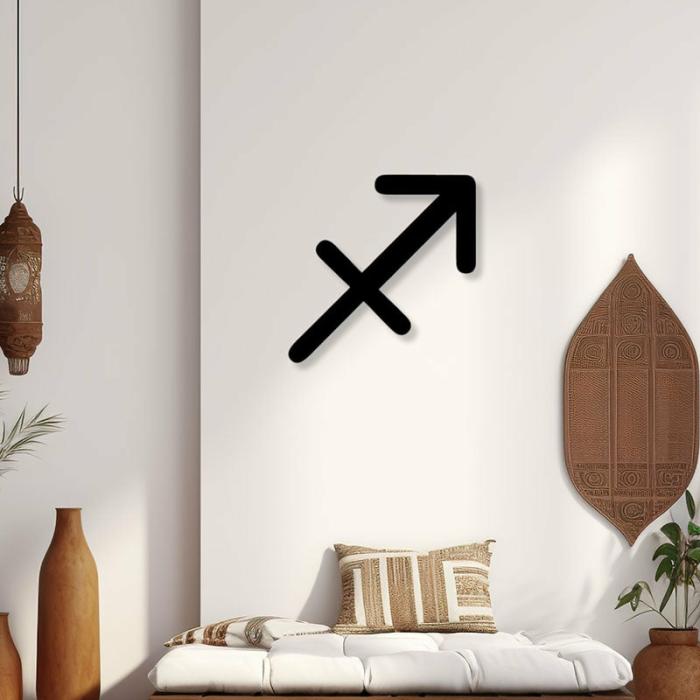 Sagittarius Zodiac Sign Wall Art  |   Wall Accents Wall Accents Black