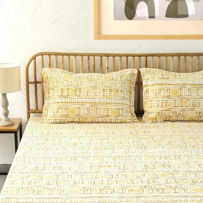 Sanchi Bedsheet  |   Geometric Bedsheets Bedsheets Geometric Bedsheets