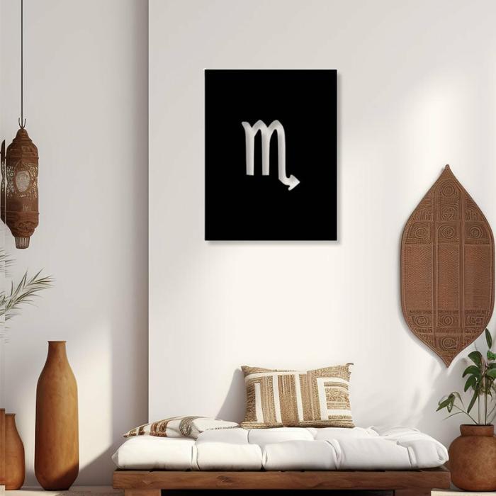 Scorpio Zodiac Sign Wall Art  |   Wall Accents Wall Accents Black