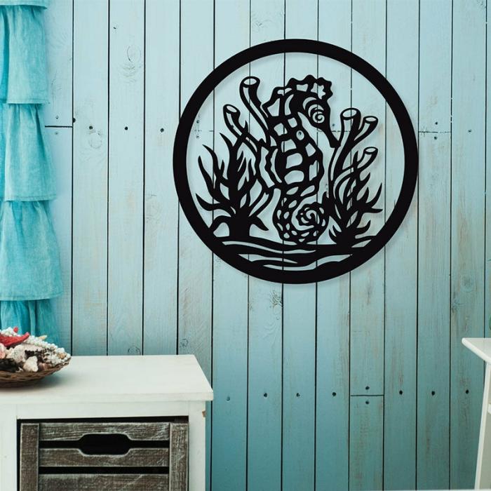 Seahorse Wall Art  |   Wall Accents Wall Accents Black