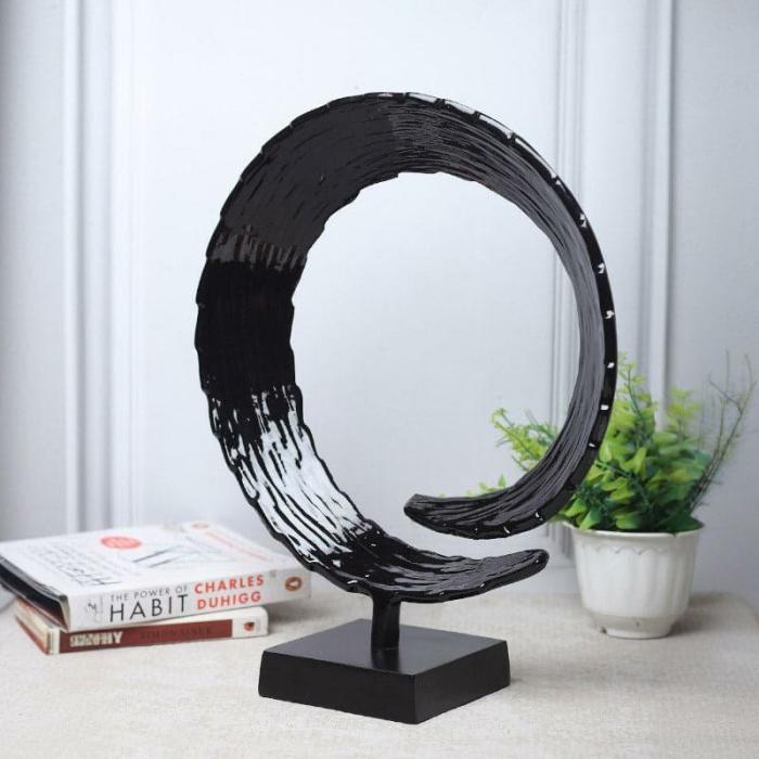 Serene Spiral Showpiece  |   Showpieces Showpieces Black