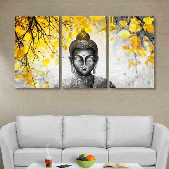 Serenity Wall Art – Set Of Three  |   Wall Art & Paintings Wall Art & Paintings Grey, White, Yellow