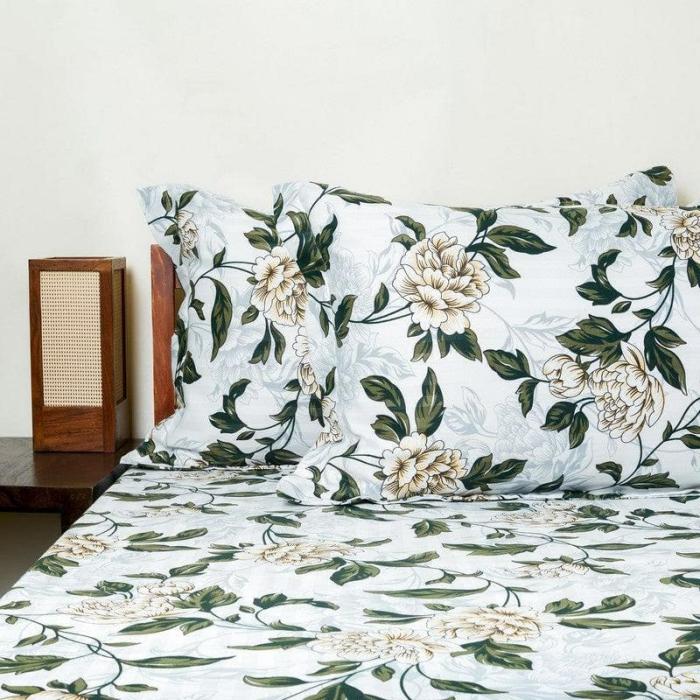 Sharmishtha Printed Bedsheet  |   Floral Bedsheets Bedsheets Floral Bedsheets