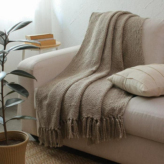 Shikra Throw  |   Throws Furnishings Brown