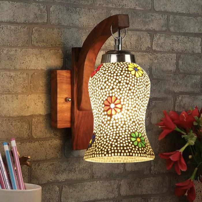 Shima Floral Forma Mosaic Wall Lamp  |   Wall Lamps Lamps & Lighting Wall Lamps