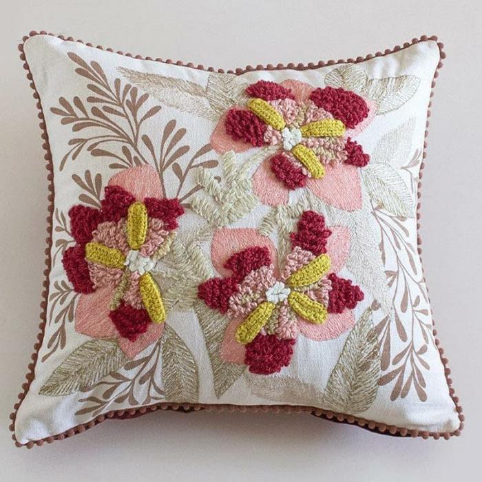 Sienna Embroidered Cushion Cover  |   Embroidered Cushions Cushion Covers Embroidered Cushions