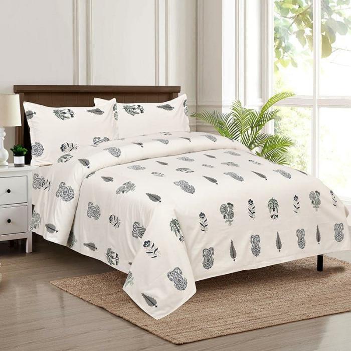 Sindhyaa Printed Bedsheet  |   Floral Bedsheets Bedsheets Floral Bedsheets