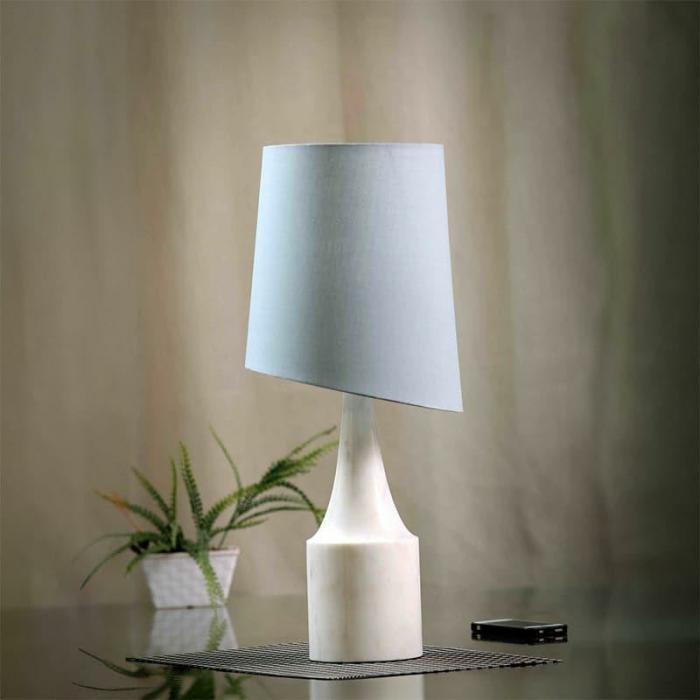 Slant Lit Table Lamp  |   Table Lamps Lamps & Lighting Grey, White