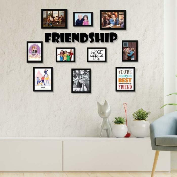 Smile Story Photo Frame Collage – Set Of Ten  |   Photo-Frames Photo-Frames Black