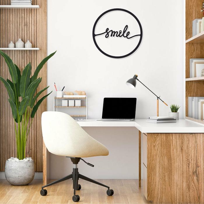 Smile Wall Art  |   Wall Accents Wall Accents Black