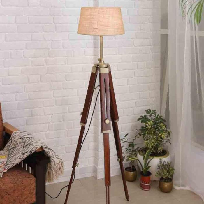 Soldier Tripod Floor Lamp  |   Floor Lamps Floor Lamps Brown