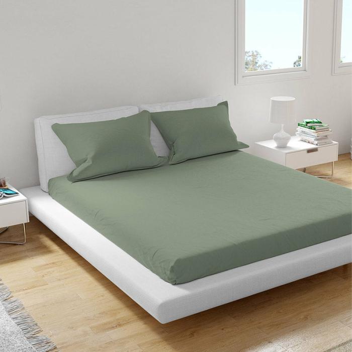 Solid Comfort Percale Solid Bedsheet  |   Solid Bedsheets Bedsheets Green