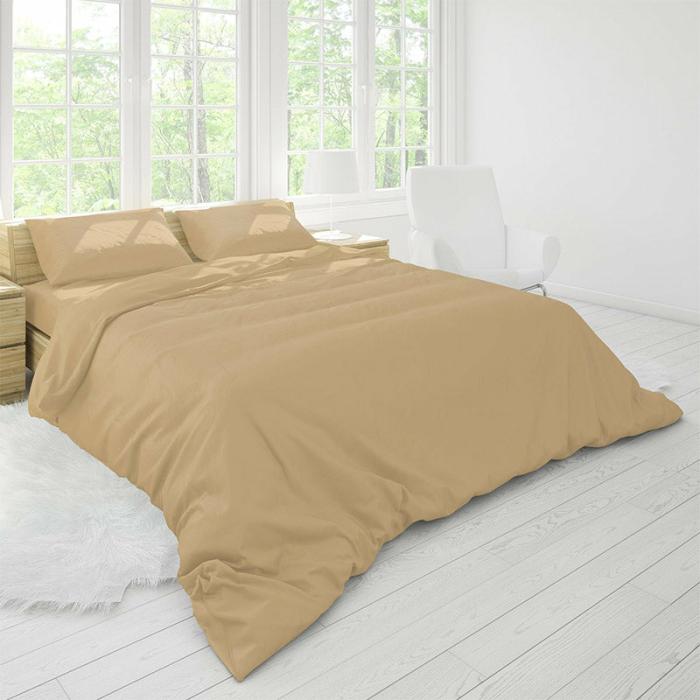 Solid Comfort Percale Solid Bedsheet  |   Solid Bedsheets Bedsheets Beige