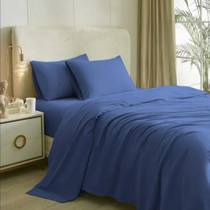 Solid Elegance Bedsheet  |   Solid Bedsheets Bedsheets Blue