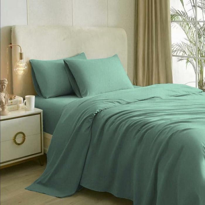 Solid Elegance Bedsheet  |   Solid Bedsheets Bedsheets Green