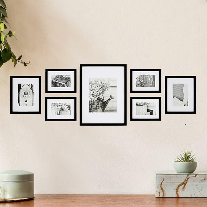 Soliron Photo Frame – Set Of Seven  |   Photo-Frames Photo-Frames Black