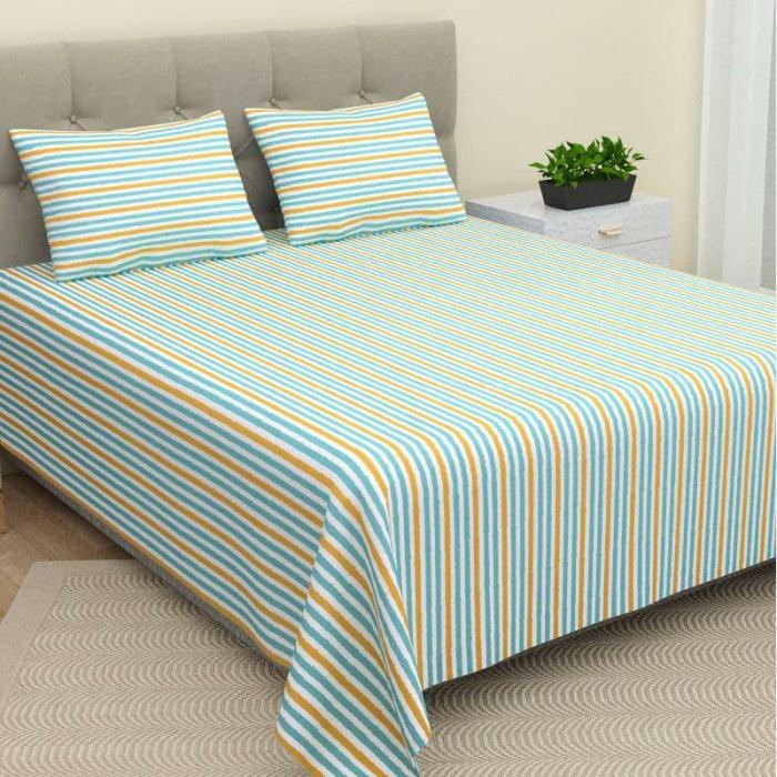 Sono Stripe Bedsheet  |   Geometric Bedsheets Bedsheets Geometric Bedsheets