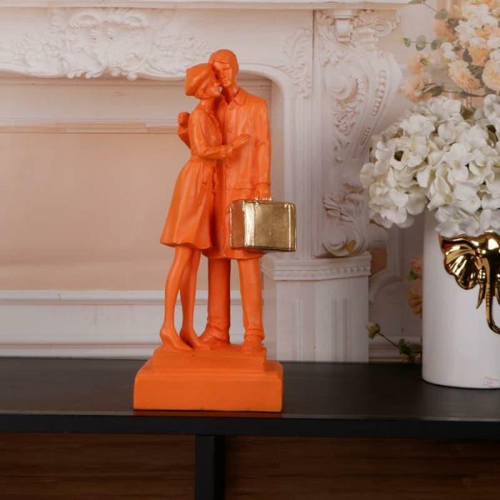 Soulmate Couple Showpiece  |   Showpieces Showpieces Orange, Gold