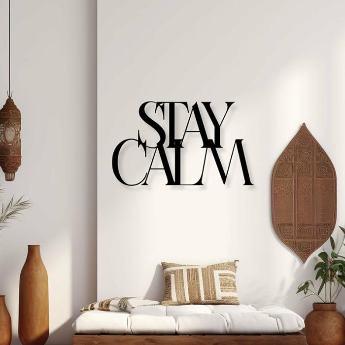 Stay Claim Typography Wall Art  |   Wall Accents Wall Accents Black