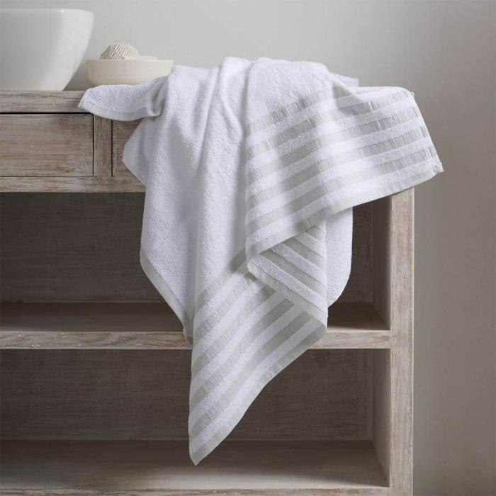 Stevo Stripe Terry Bath Towel  |   Bath Towels Bath Linens Bath Towels