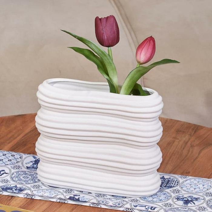 Stripe Stack Vase  |   Vases Showpieces, Vases & Accent Bowls Vases