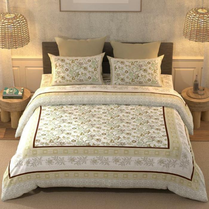 Suhan Ethnic Bedsheet  |   Floral Bedsheets Bedsheets Floral Bedsheets