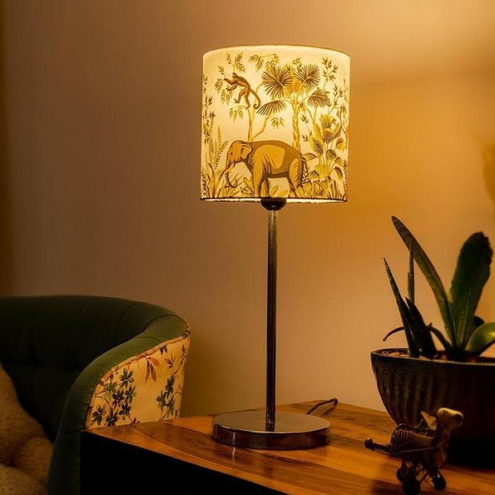 Sundarban Metal Chrome Table Lamp  |   Table Lamps Lamps & Lighting Multicolor