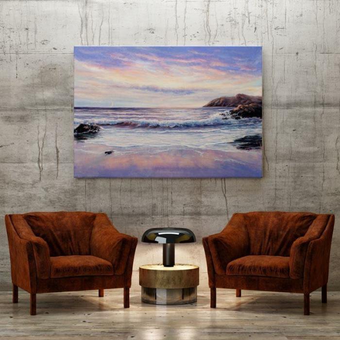 Sunset Near The Beach Wall Painting  |   Wall Art & Paintings Wall Art & Paintings Blue