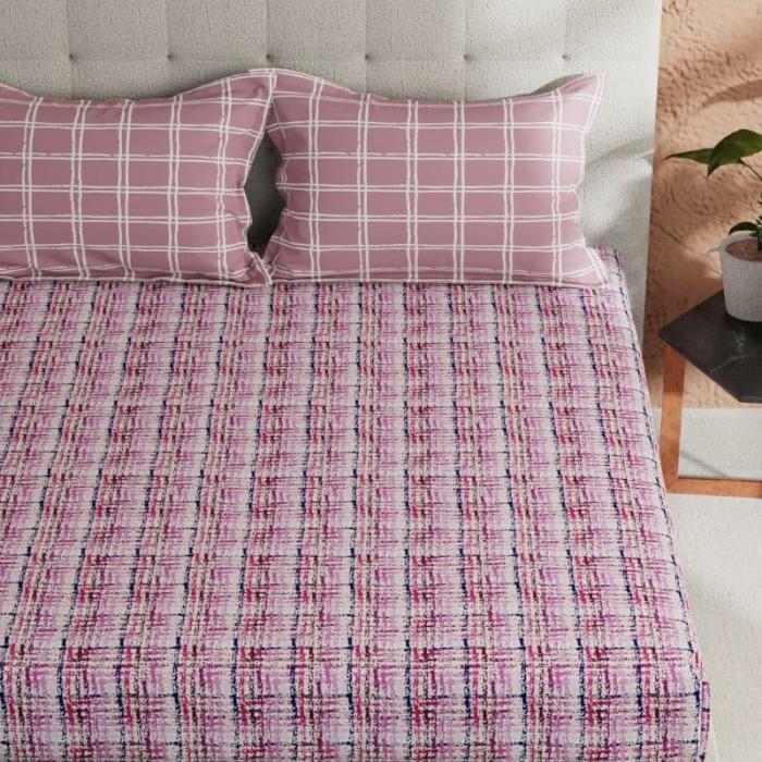 Susa Checkered Bedsheet  |   Geometric Bedsheets Bedsheets Geometric Bedsheets