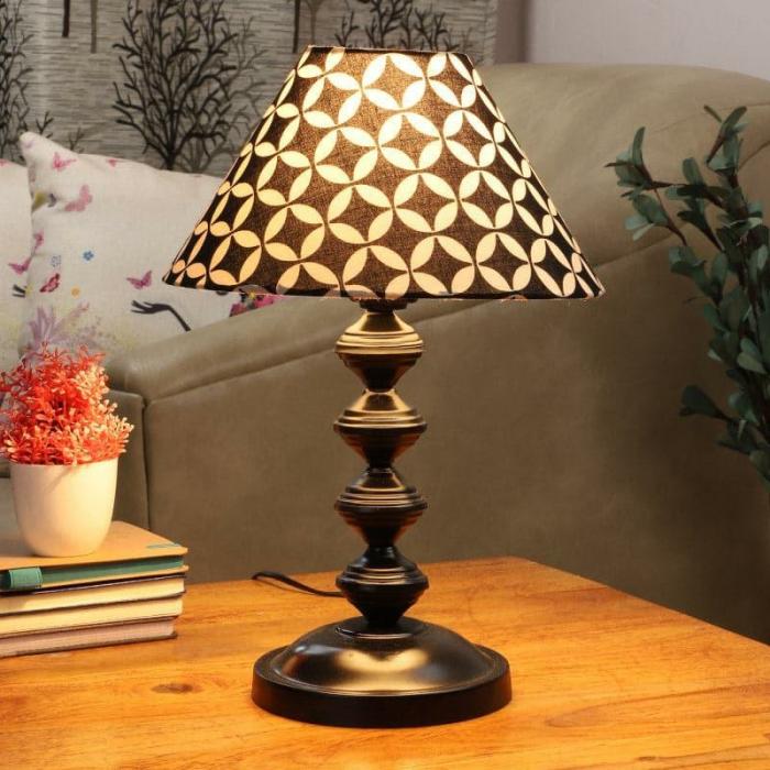 Tatania Vendora Table Lamp  |   Table Lamps Lamps & Lighting Black, White