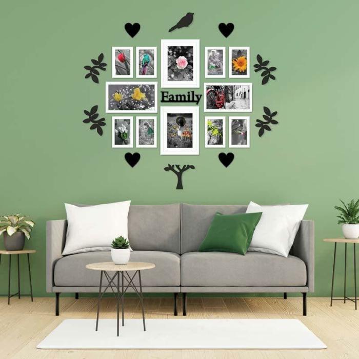 The Family Tree Photo Frame Collage – Set Of Twelve  |   Photo-Frames Photo-Frames Photo-Frames