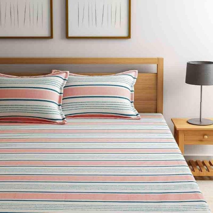 The Lovely Stripes Bedsheet  |   Geometric Bedsheets Bedsheets Geometric Bedsheets