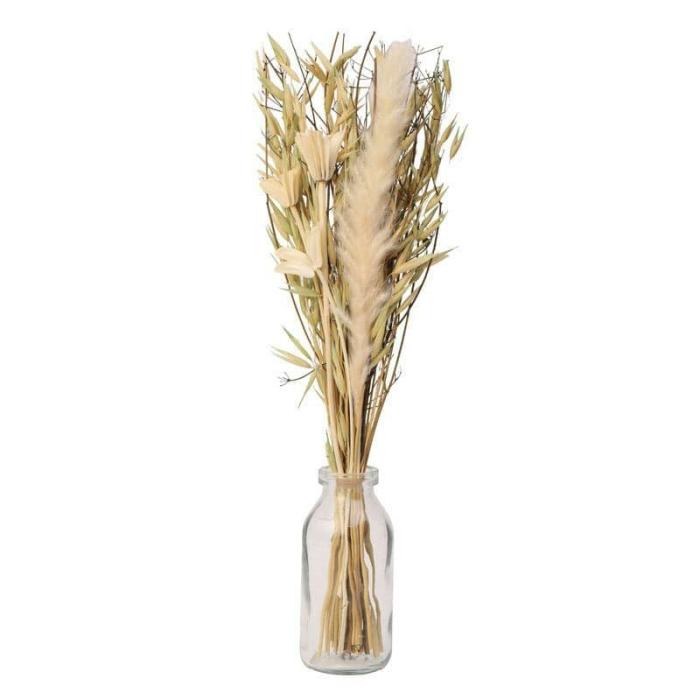 Theola Vase With Dry Flowers  |   Vases Showpieces, Vases & Accent Bowls Transparent