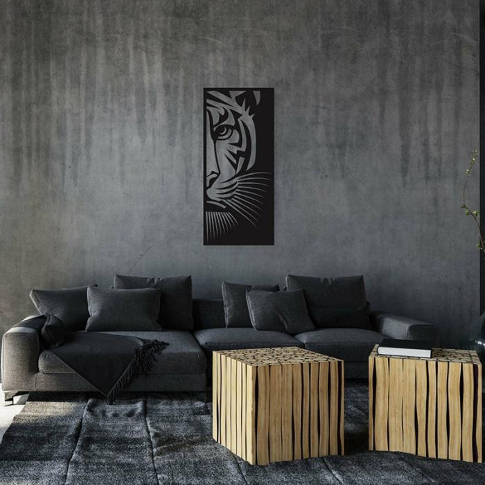 Tiger Panel Wall Art  |   Wall Accents Wall Accents Black