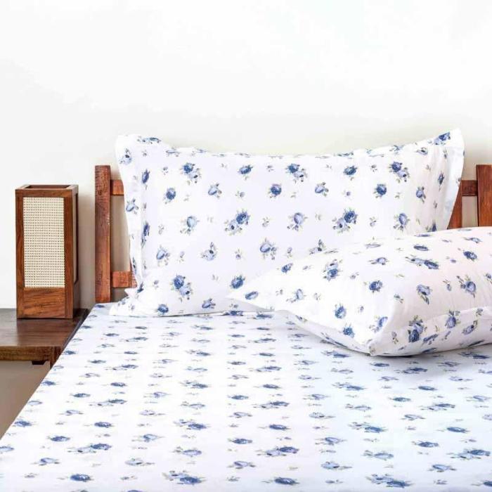 Tiny Floral Stories Bedsheet  |   Floral Bedsheets Bedsheets Floral Bedsheets