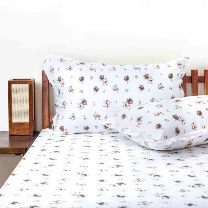 Tiny Floral Stories Bedsheet  |   Floral Bedsheets Bedsheets Floral Bedsheets