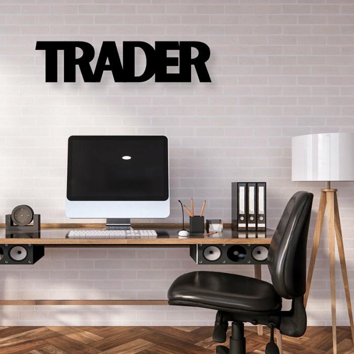 Trader Typography Wall Art  |   Wall Accents Wall Accents Black