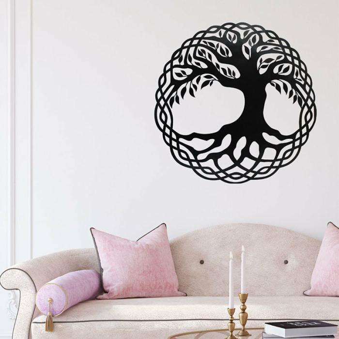 Tree Of Love Wall Art  |   Wall Accents Wall Accents Black