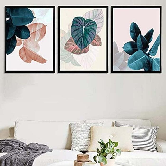 Tropical It Is Wall Art – Set Of Three  |   Wall Art & Paintings Wall Art & Paintings Green, Pink