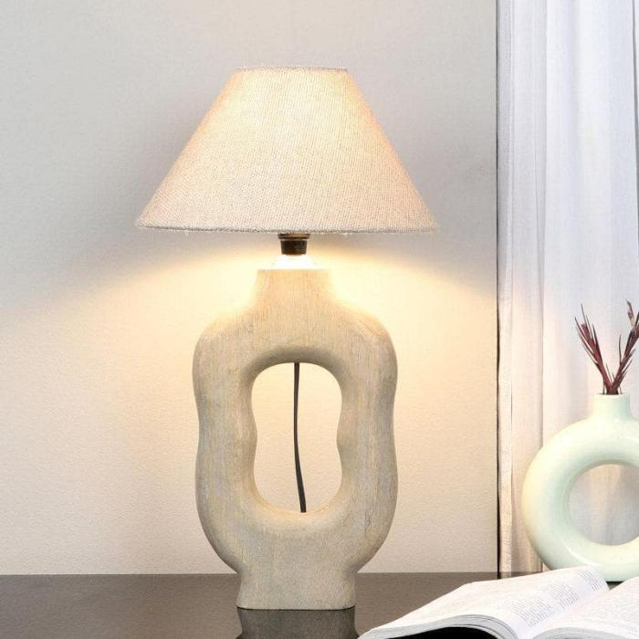 Truda Tissle Table Lamp  |   Table Lamps Lamps & Lighting Beige, White